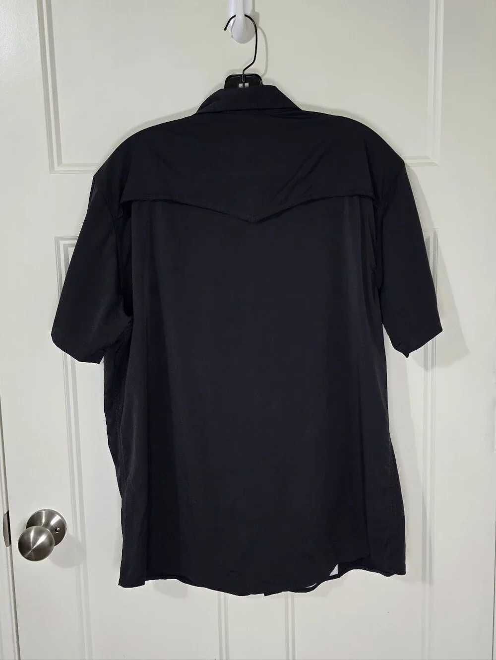 Poncho The Bandera Short Sleeve Slim Fit Pearl Snap Shirt Men's Large Outdoor - Picture 2 of 10